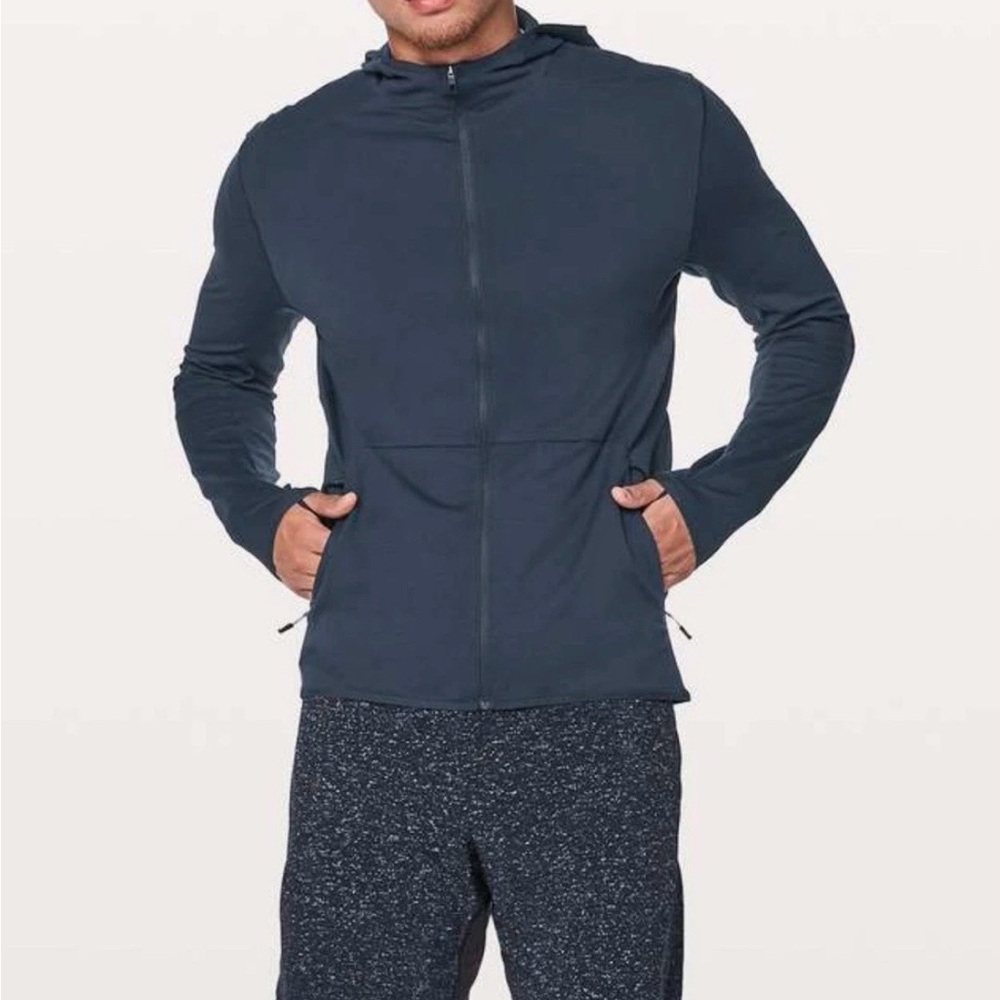 Lululemon Mens Surge Warm Full Zip In Navy Blue